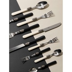 이태리 아베르트 마야 커트러리 2color 5style 최종판매가 티스푼 티포크 7800원 스푼 포크 9800원 나이프 10800원이하 판매금지, 티스푼-아이보리, 1개