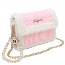 [영상제공] 샤샤벨 네트 공예 레터링키링백 가방 만들기 diy 재료 세트, 핑크, 1개