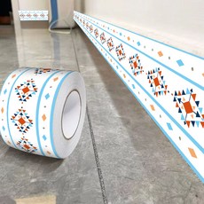 ibooooo 自粘防水踢腳板 寬10cm, 白色菱形