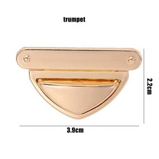가방 잠금장치 삼각형 트위스트 핸드백 지갑 하드웨어 선물, 1개, 8. S gold-1pcs