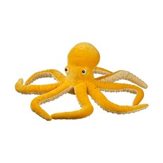 이케아 IKEA 바닷속 동물 인형모음/거북이/범고래/돌고래/우영우/애착인형/봉제인형/쿠션/바디필로우/장난감/아기인형/선물용/유아완구, 문어 옐로우, 1개