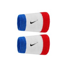 나이키 스우시 더블와이드 손목밴드, 블루화이트레드혼합