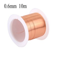 코일 구리 와이어0 1mm 0 2mm m 4mm 5mm 6mm 7mm 8mm 1 20mm케이블 와이어 에나멜 권선, 0 6mm 10m