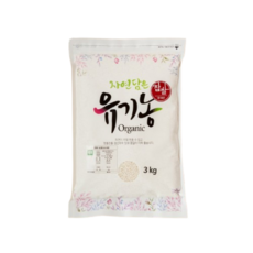 자연담은 유기농 찹쌀, 3kg, 1개