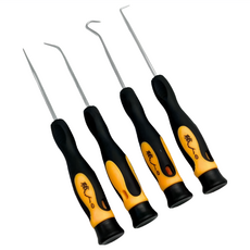 油封起子 油封勾 四件組 ORING O型圈 油封拉拔器 職人工具, 1套