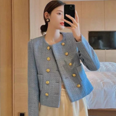 봄 가을 미니멀 트위드 코트 예술적 일상 모티브 미니멀 디자인 소재 감각 세련 라인 고유한 질감 여성스러움 우아 매치 아우터