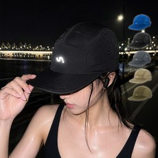 씨움 나일론 러닝 모자 마라톤 캡모자 볼캡, 1개, 블랙