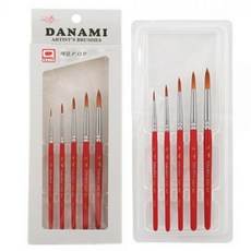 단아미 850 세필붓세트 5본조(1호 2호 3호 4호 5호 PO pck+3102Yd