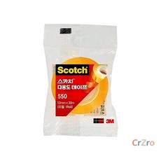 3M 스카치 다용도테이프 리필 550R 12mm×30m 12입 12개입 투명테이프 리필용 대용량묶음 사무용품