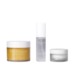 브라질리언시크릿 브라질리언 왁싱 애프터케어 세트 왁싱 후 인그로운헤어 관리, 모이스처케어(스크럽+스프레이+모이스처크림), 레몬&위치하젤, 1개