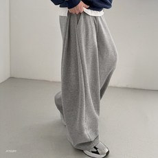 FITOJIM 남자 사이드 핀턱 옆트임 와이드 팬츠 밴딩 츄리닝 트레이닝 바지