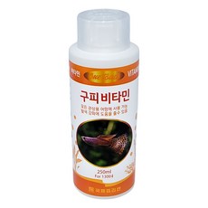 국제프리츠 원터치 구피비타민 250ml 모든 관상어 치어 및 성어, 1개