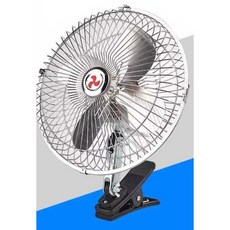 트럭 선풍기 집게 화물차 차량용 클립 여름 미니 N. 10인치 12v 실버