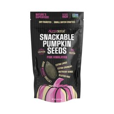 SuperSeedz 드라이 로스트 호박 씨앗 핑크 히말라야 소금 포함 - 단백질 7g GMO 프리 글루텐 프리 케토 스낵 - 견과류 프리 및 학교 친화적인 유기농 호박 씨, 4 Ounce (Pack of 1)