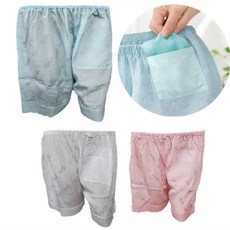 안쪽 주머니 국산 봉제 고무줄 한여름 반바지 인견 5부 잠옷 SSG-2871