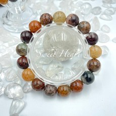 Sweet Heart 四季幽靈手鏈 大自然的瑰寶 精品原礦 彩幽靈招財聚財, 1個