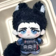 使命召喚Keegan 10cm棉花娃娃 遊戲周邊玩偶 柔軟舒適 粉絲必備, 1個, keegan裸娃+耳尾