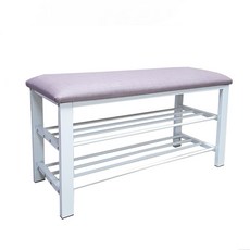 拜爾家居 貓抓皮穿鞋椅 MIT台灣製造 貓爪皮換鞋椅 防刮耐磨防水穿鞋架, 粉嫩白, 1個