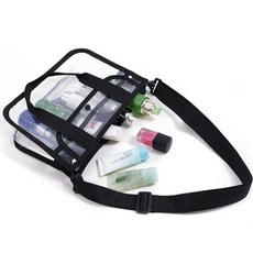 수영장가방 투웨이 방수 투명 크로스백 블랙 바캉스가방 689000AA (1EA)