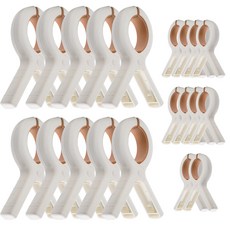 민크 자국없는 실리콘 패드 특대형 대형 빨래집게 20개 세트, 1세트, 옐로우