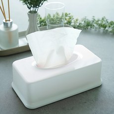 이노마타 내츄럴 사각 티슈 케이스, 1개, 화이트