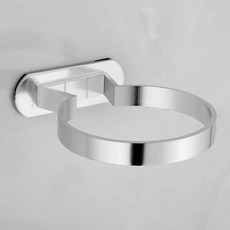 완겔 접착식 라운드 드라이기홀더 GJ-1413, 실버, 1개