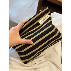 【可開票】-韓國時尚百搭化妝包洗漱包女士手袋手拿包便捷大容量收納袋