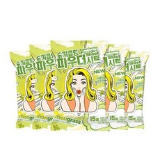 슈퍼 쿨링 파우더 시트 15매 5개 레몬그라스