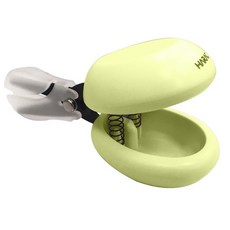 桌上型安全剪刀，兒童安全剪刀，復健輔助剪刀，銀髮族輔具，安全鎖設計，單手操作, 綠色, 1個