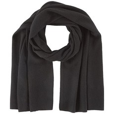 Vince 여성용 보일드 캐시미어 클린 엣지 니트 스카프 블랙.