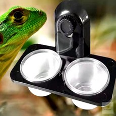 두루픽 파충류 식기 먹이그릇 밥그릇 물그릇 크레 도마뱀
