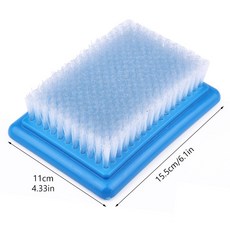 Fenrry 1Pc Felting 바늘 브러시 매트 양모 펠트 배경 브러시 DIY 도구 자수 봉제 공예 블루 Felted 양모 러그 브러쉬, 블루계열, 1개