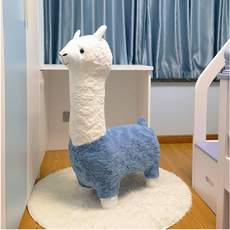 라플렌느 귀여운 알파카 스툴, 블루