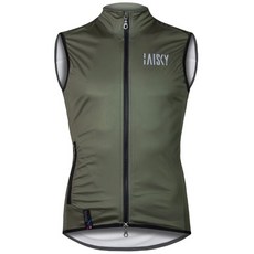 BAISKY 男款雙拉鍊防風背心 軍綠