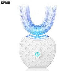 DFMEI U型電動牙刷寶寶全U型潔牙儀成人口腔清潔器美白儀牙刷, 1個, 如圖, 白色