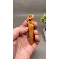 太行崖柏 達摩佛 紅油 閃電紋, 如圖所示, 1個
