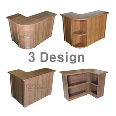 코너 라운드 3가지 1단카운터 매장 식당 템바보드 미용실 카페 테이블 인포 계산대, 엔틱, 라운드형, 좌코너