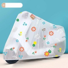 오토바이커버 오토바이덮개 방수 자외선 오토바이 배런, 4XL-해바라기, 4XL