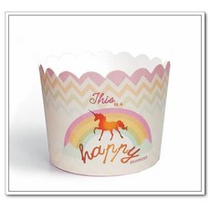 大祺百貨 獨角獸圖案 蛋糕紙杯 中號 50入, 詳見包裝, 詳見包裝