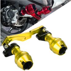 CHEKIS 범용 머플러슬라이더 PCX NMAX XMAX SYM 등 머플러 보호 일체형슬라이더, 골드