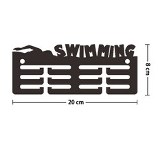 까마느 메달걸이 태권도 마라톤 메달 거치대 행거 정리 진열대 스포츠, SWIMMING, 1개