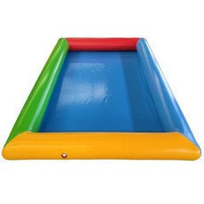 이동식 에어슬라이드 이동식수영장 간이 실외 물놀이풀장 홈 미끄럼틀, 2x2.5 연못 (두꺼운형 펌프)