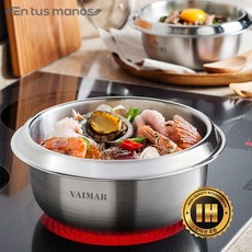 엔뚜마노 통3중 IH스텐 가마솥, 26cm, 혼합색상, 1개