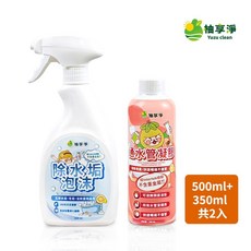 柚享淨 除垢通管雙效組(除水垢泡沫500ml+通水管凝膠350ml), 1個