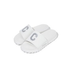 COVERNAT 리플렉티브 C 로고 슬라이드 화이트