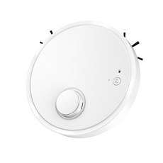 家用充電掃地機懶人智能吸塵器掃地拖地一體機禮品家電, 一臺, 纖薄掃地機白色中性(帶紫光燈)