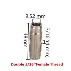 고압 황동 분무 깍지 커넥터 9.52mm 3/8 슬라이드 잠금 티 엘보 스트레이트 액스 5 개, 01 0728, 1개