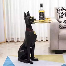 강아지 조형물 거실 개 조각상 장식용 오브제 소품 럭셔리 모형 신사견, 1개, 상세페이지 참고