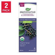 네이쳐스웨이 유기농 삼부커스 엘더베리 감기 독감 오가닉 시럽, 1.유기농 삼부커스 엘더베리 240ml, 2개