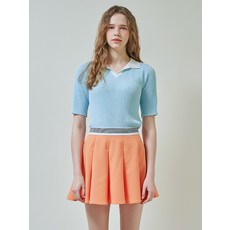 플레이블 P_LABEL 카라배색 홀가먼트 슬림 니트 MK4MP334